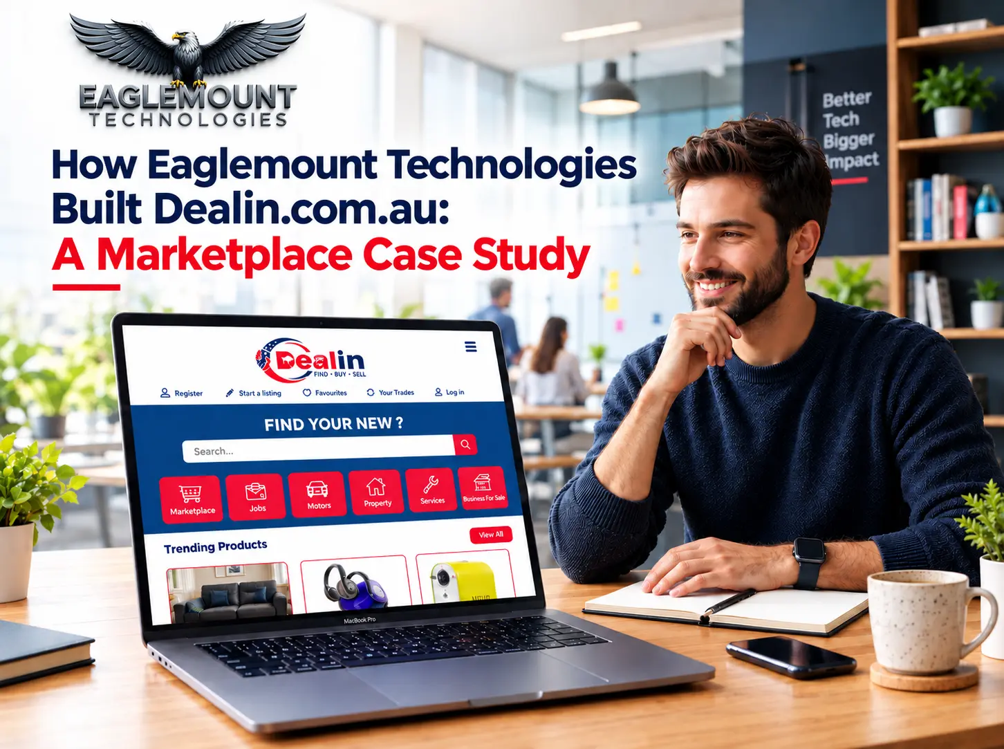 Australian online marketplace Dealin developed by Eaglemount Technologies